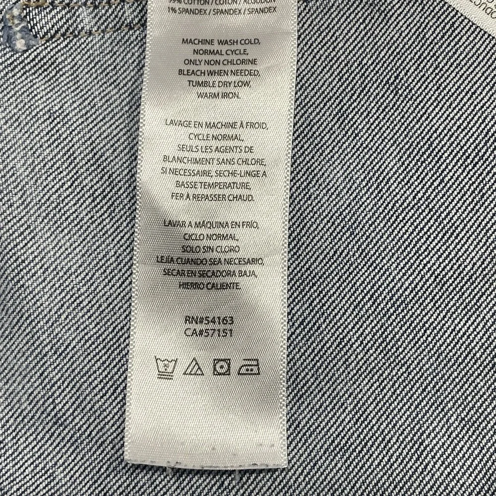 Calvin Klein Womens Mid-Rise Tapered Leg Blue Jeans Size 26 Frayed‎ Ankles